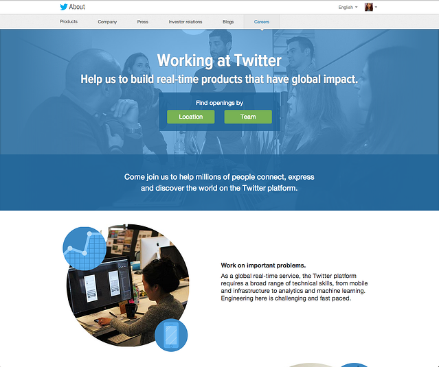 twitter careers page